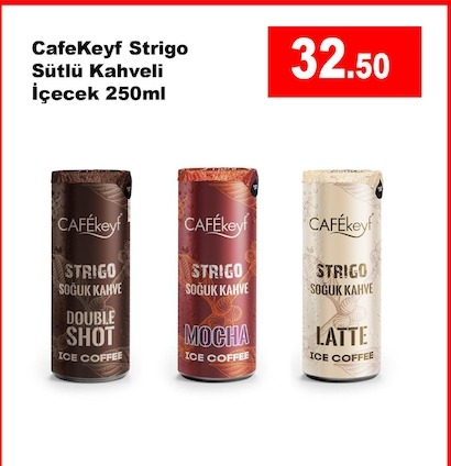 Cafekeyf Strigo Sütlü Kahveli İçecek 250Ml