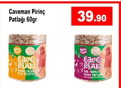 Caveman Pirinç Patlağı 60Gr