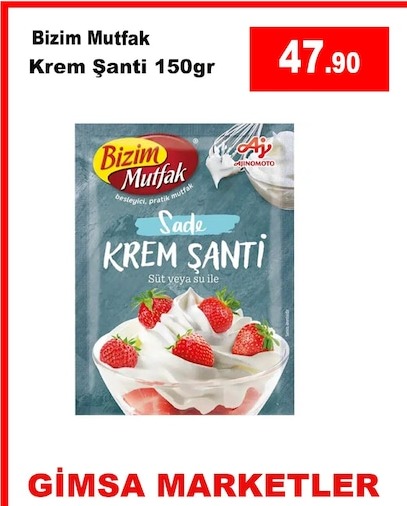 Bizim Mutfak Krem Şanti 150Gr