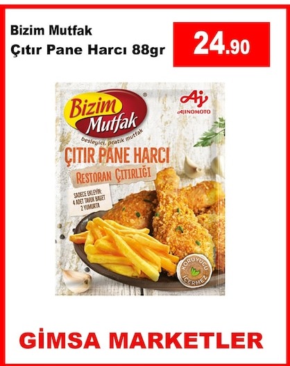 Bizim Mutfak Çıtır Pane Harcı 88Gr
