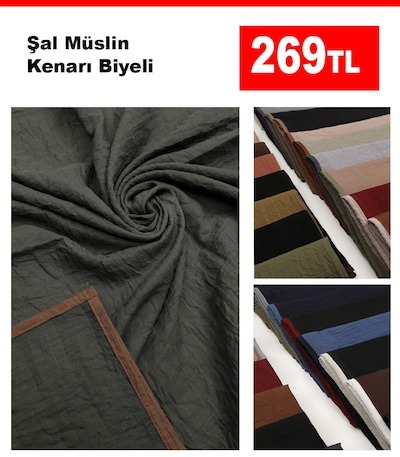 Şal Müslin Kenarı Biyeli