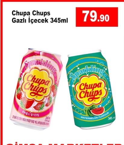 Chupa Chups Gazlı İçecek 345Ml