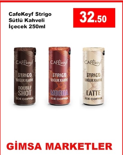 Cafekeyf Strigo Sütlü Kahveli İçecek 250Ml
