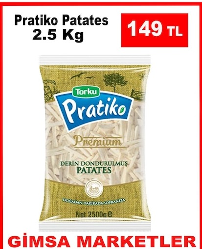 Pratiko Patates 2.5 Kg