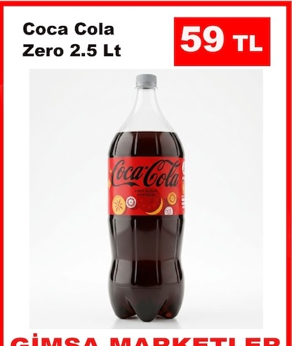 Coca Cola Zero 2.5 Lt