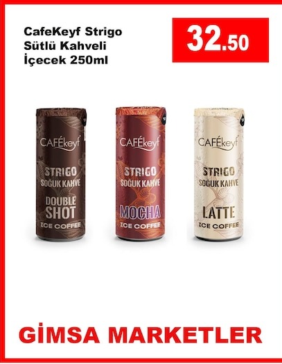 Cafekeyf Strigo Sütlü Kahveli Soğuk Kahve 250Ml