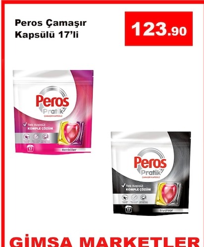 Peros Pratik Camaşır Kapsülü 17'Li