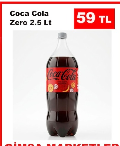 Coca Cola Zero 2.5 Lt