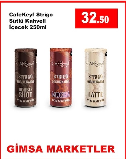 Cafekeyf Strigo Sütlü Kahveli İçecek 250Ml