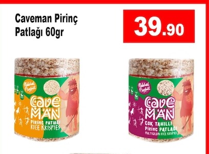 Caveman Pirinç Patlağı 60Gr