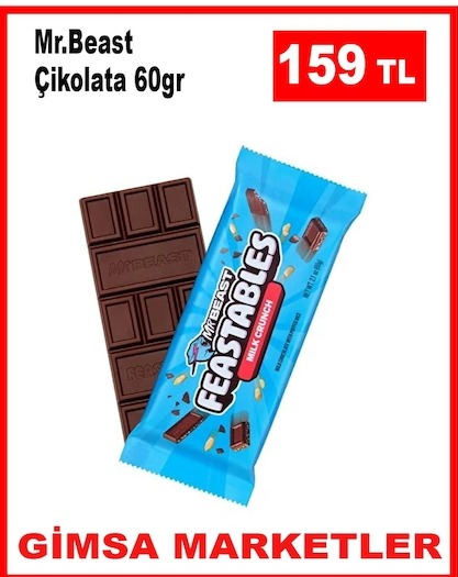 Mr.Beast Çikolata 60Gr