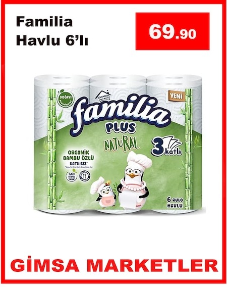 Familia Havlu 6'Lı
