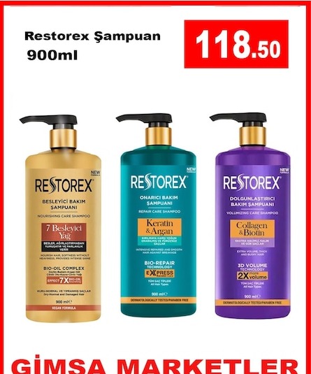 Restorex Şampuan 900Ml