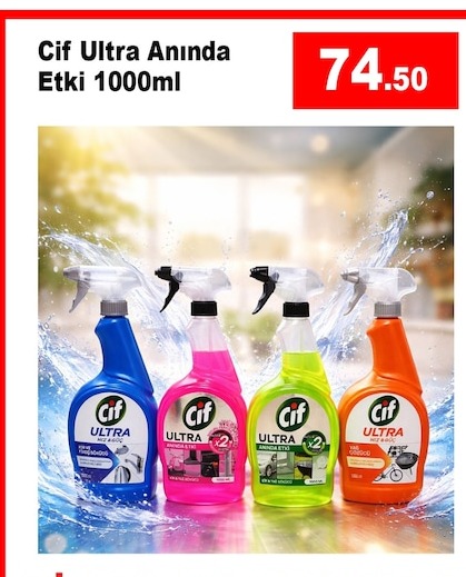 Cif Ultra Anında Etki 1000Ml