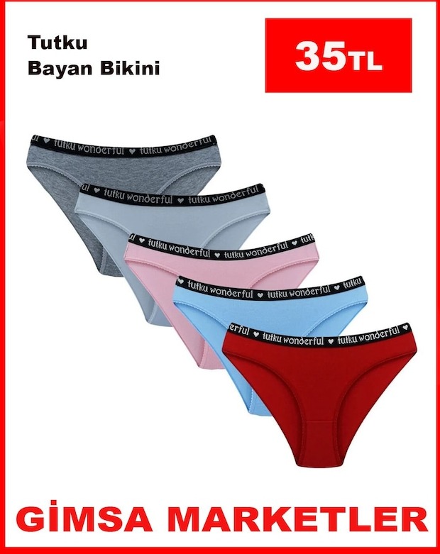 Tutku Bayan Bikini 5 Li Paket