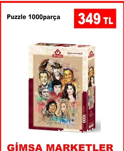 Art Puzzle Ünlülerin Portreleri 1000 Parça Puzzle