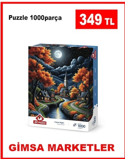 Art Puzzle Hazan Night 1000 Parça Puzzle