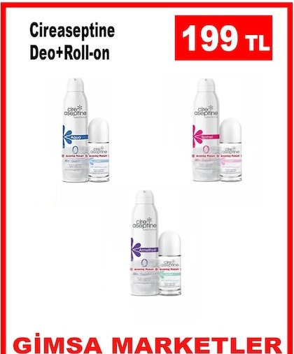 Cireaseptine Deo Roll-On Aqua, Spinel, Amethyst 3X50Ml