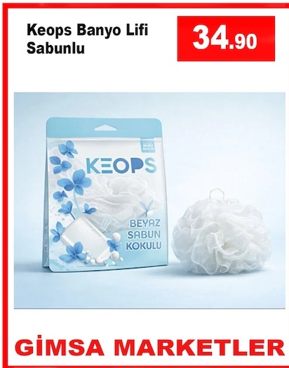 Keops Banyo Lifi Sabunlu Beyaz Sabun Kokulu