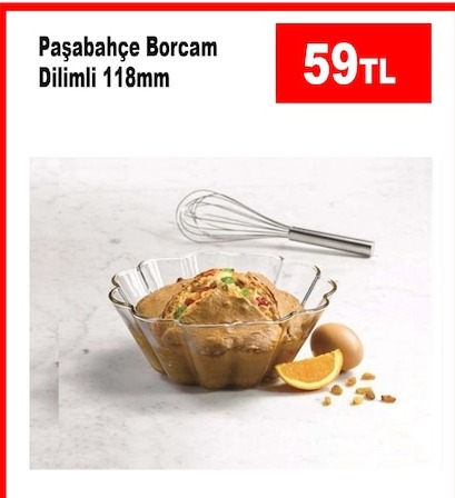 Paşabahçe Borcam Dilimli 118Mm