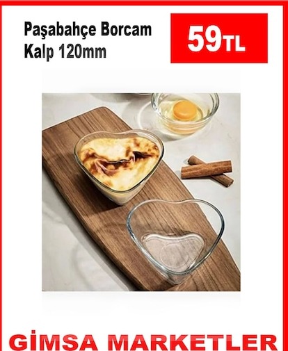 Paşabahçe Borcam Kalp 120Mm