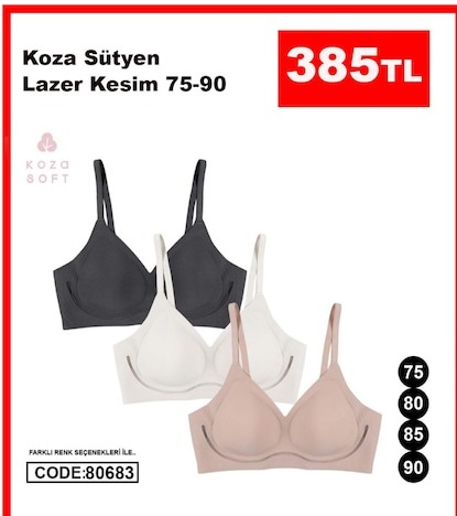 Koza Sütyen Lazer Kesim 75-90