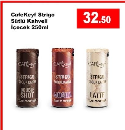 Cafekeyf Strigo Sütlü Kahveli İçecek 250Ml