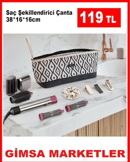 Saç Şekillendirici Çanta 38*16*16Cm