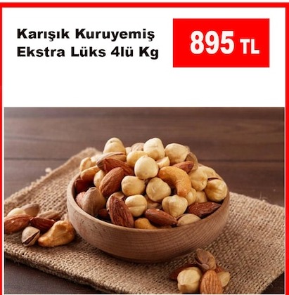 Karışık Kuruyemiş Ekstra Lüks 4 Kg