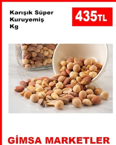 Karışık Süper Kuruyemiş 1 Kg