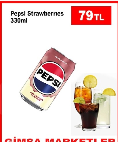 Pepsi Strawberries 330Ml