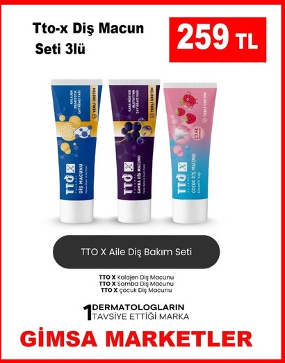Tto-X Diş Macun Seti 3Lü