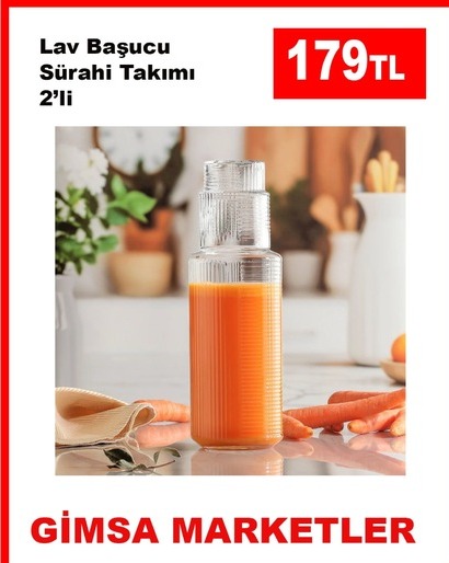 Lav Başucu Sürahi Takımı 2'Li