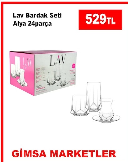 Lav Bardak Seti Alya 24 Parça