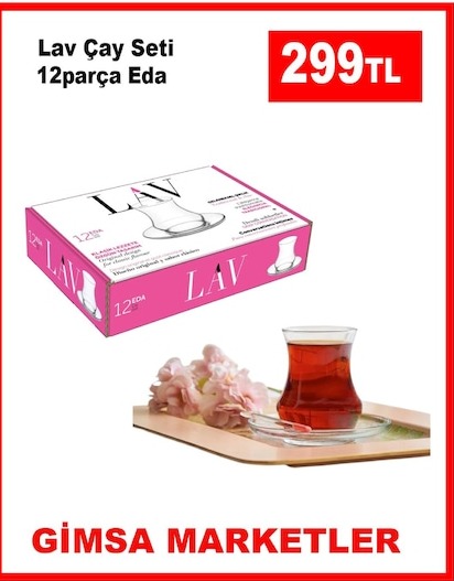 Lav Çay Seti Eda 12 Parça