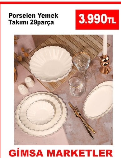 Porselen Yemek Takımı 29Parça