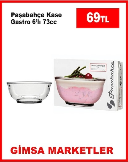 Paşabahçe Kase Gastro 6'Lı 73Cc
