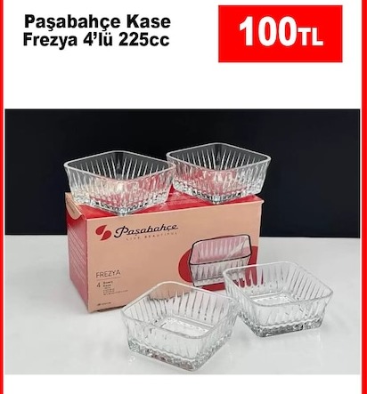 Paşabahçe Kase Frezya 4'Lü 225Cc