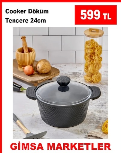 Cooker Döküm Tencere 24Cm