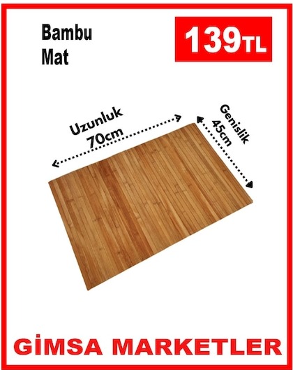 Bambu Mat 70X45Cm