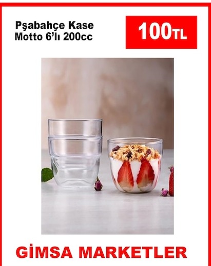 Paşabahçe Kase Motto 6'Lı 200Cc