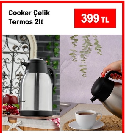 Cooker Çelik Termos 2Lt