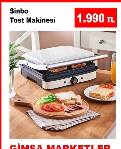 Sinbo Tost Makinesi