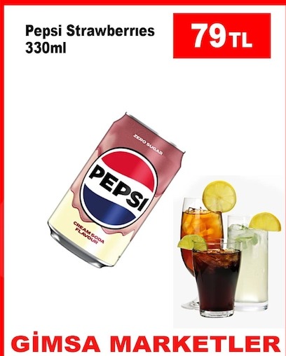 Pepsi Strawberries 330Ml