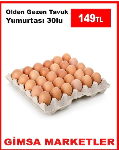 Olden Gezen Tavuk Yumurtası 30Lu