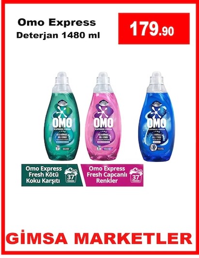 Omo Express Deterjan 1480Ml
