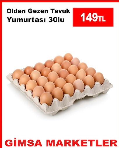 Olden Gezen Tavuk Yumurtasi 30'Lu