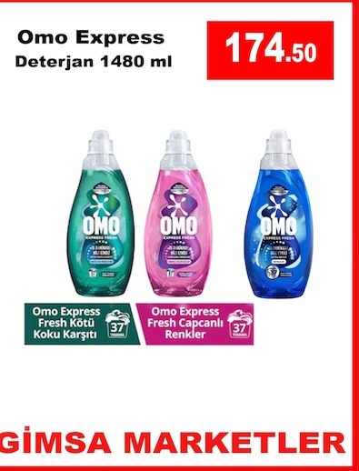 Omo Express Deterjan 1480 Ml