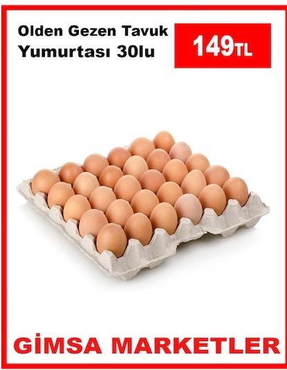 Olden Gezen Tavuk Yumurtasi 30Lu