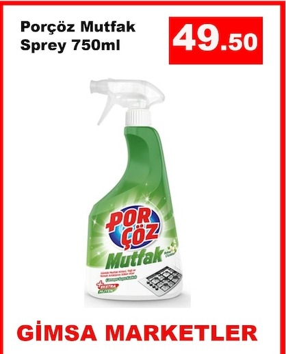 Porçöz Mutfak Sprey 750Ml
